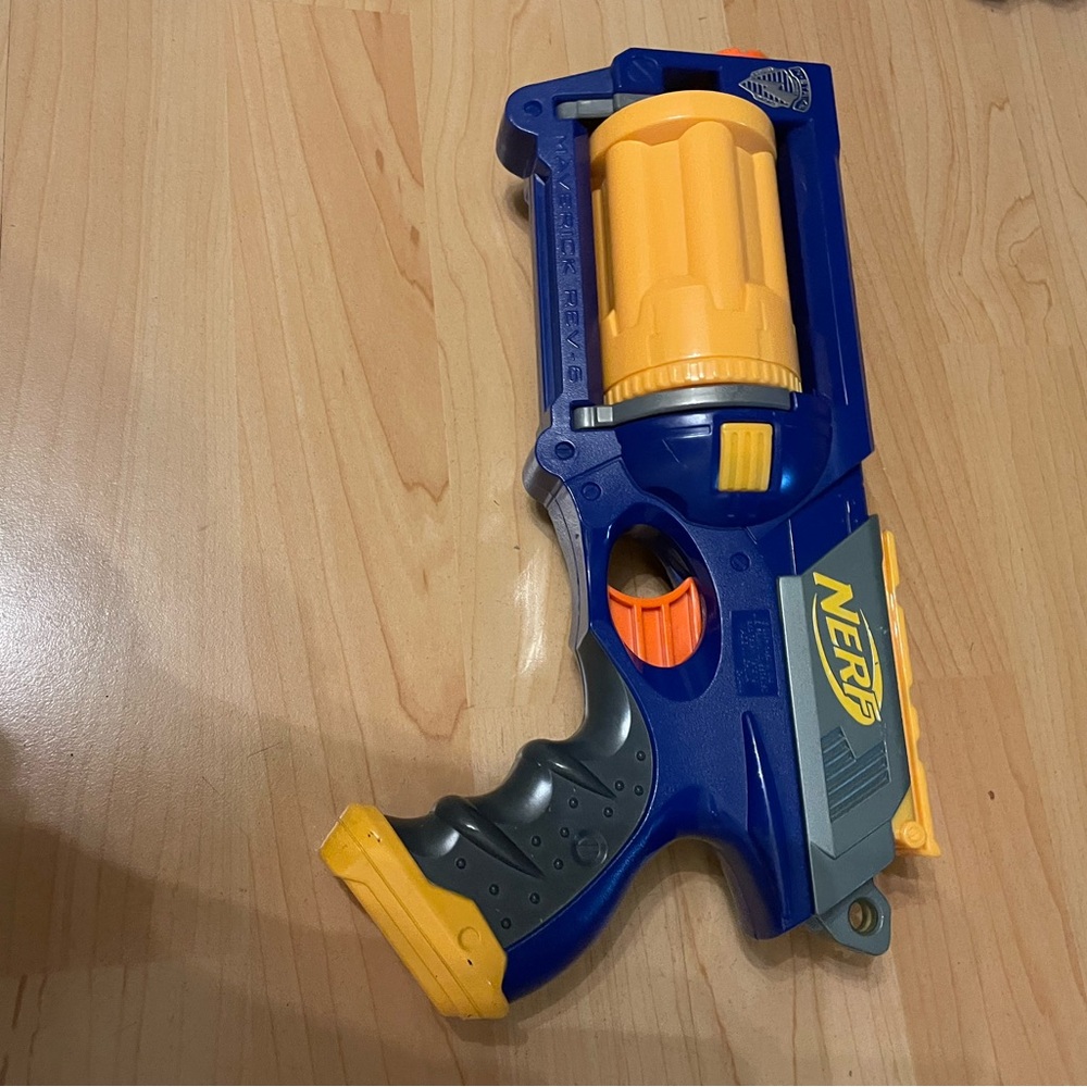 Nerf Vibrant Blue and Yellow Blaster
